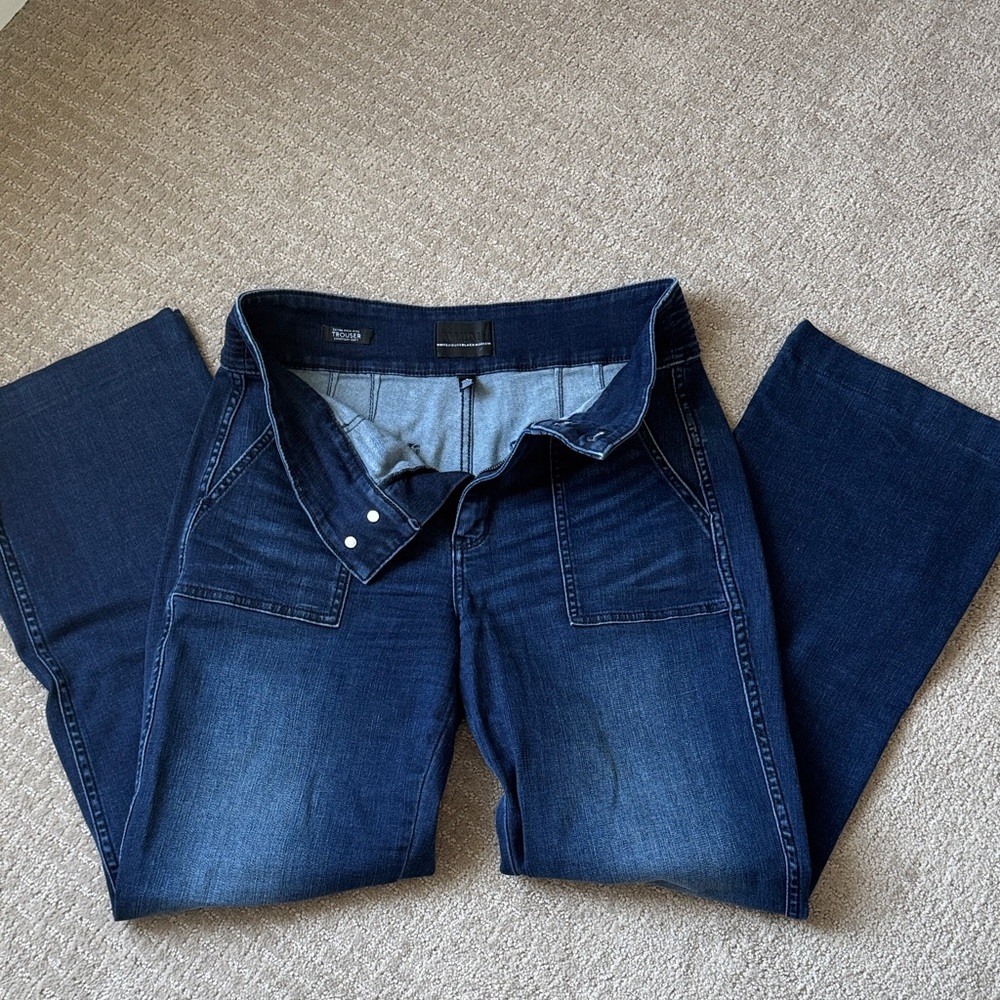 White House Black Market Indigo Flare Jeans